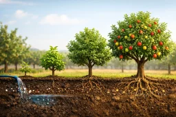 بهترین کود برای رشد سریع درختان میوه